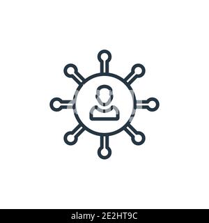 Affiliate outline vector icon. Thin line black affiliate icon, flat vector simple element illustration from editable marketing concept isolated stroke Stock Vector