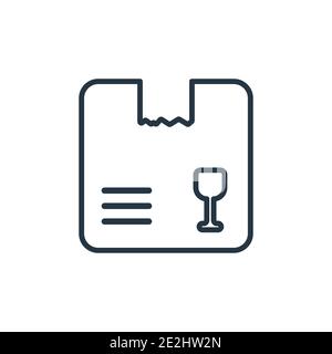 Product outline vector icon. Thin line black product icon, flat vector simple element illustration from editable industry concept isolated stroke on w Stock Vector