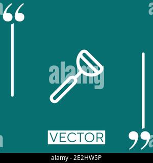 peeler vector icon Linear icon. Editable stroke line Stock Vector