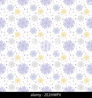 Seamless Vector Snowflakes Stock Vector