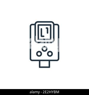 Water heater outline vector icon. Thin line black water heater icon, flat vector simple element illustration from editable hygiene concept isolated st Stock Vector