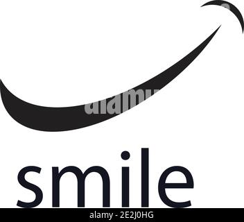 smile logo vector icon illustration design template Stock Vector