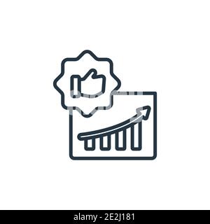 Recommendation outline vector icon. Thin line black recommendation icon, flat vector simple element illustration from editable marketing concept isola Stock Vector