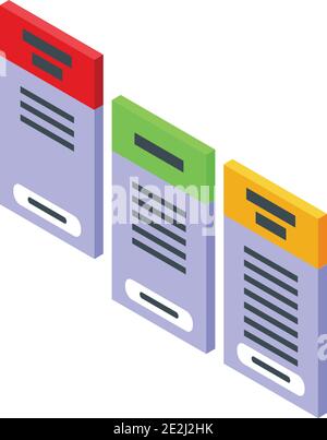 Free trial offers icon. Isometric of free trial offers vector icon for web design isolated on white background Stock Vector