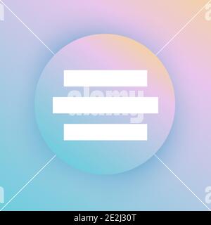 Gradient circles background. White frames for text. Vector illustration, flat design Stock Vector