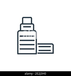 Company outline vector icon. Thin line black company icon, flat vector simple element illustration from editable human resources concept isolated stro Stock Vector