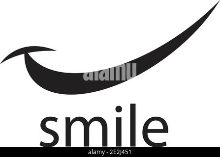 Smile vector image logo and symbol Stock Vector