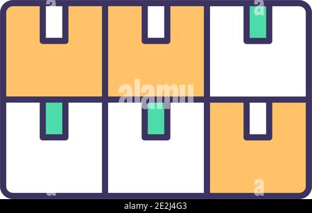 Financial assets and liabilities RGB color icon Stock Vector
