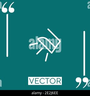 iron vector icon Linear icon. Editable stroke line Stock Vector