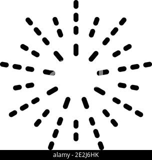 Firework rockets icon. Outline firework rockets vector icon for web design isolated on white background Stock Vector