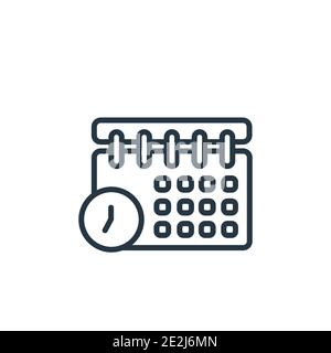 Reservation outline vector icon. Thin line black reservation icon, flat vector simple element illustration from editable hotel and restaurant concept Stock Vector