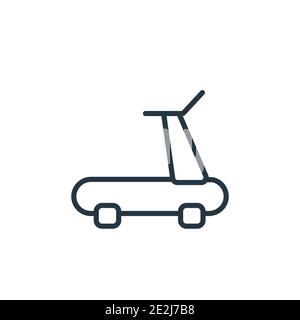Cross trainer machine icon. Running symbol. Flat Vector illustration ...