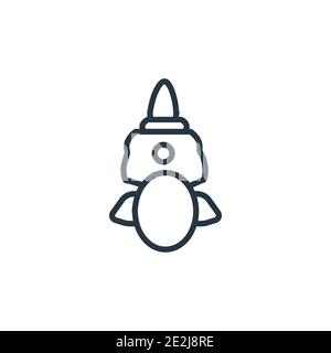 Saraswati outline vector icon. Thin line black saraswati icon, flat vector simple element illustration from editable india concept isolated on white b Stock Vector