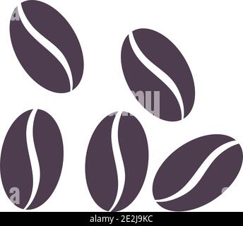 coffee bean icon vector illustration template Stock Vector