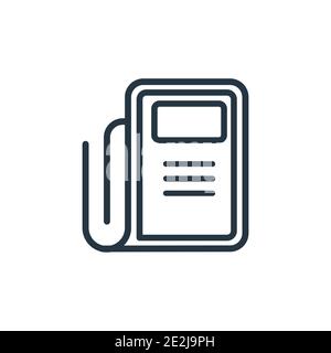 Gazette outline vector icon. Thin line black gazette icon, flat vector simple element illustration from editable marketing concept isolated stroke on Stock Vector