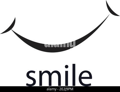 Smile vector image logo and symbol Stock Vector