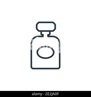 Fragance outline vector icon. Thin line black fragance icon, flat vector simple element illustration from editable luxury concept isolated stroke on w Stock Vector