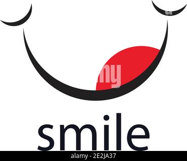 Smile vector image logo and symbol Stock Vector