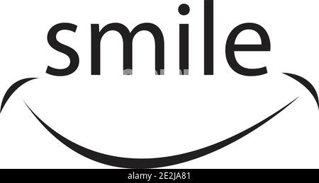 Smile vector image logo and symbol Stock Vector