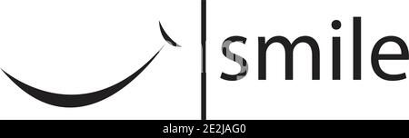 Smile vector image logo and symbol Stock Vector