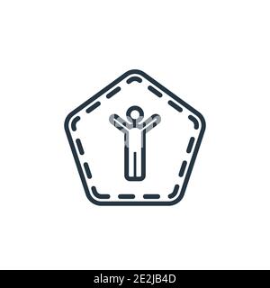 Accessability outline vector icon. Thin line black accessability icon, flat vector simple element illustration from editable interface concept isolate Stock Vector