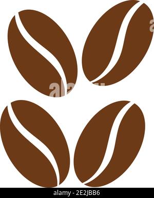 coffee bean icon vector illustration template Stock Vector