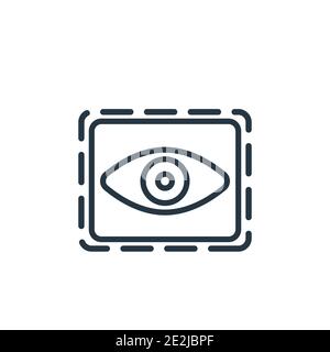Trackability outline vector icon. Thin line black trackability icon, flat vector simple element illustration from editable general concept isolated st Stock Vector