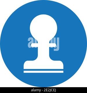 Stamp logo Icon Flat vector illustration design template Stock Vector