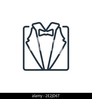 Groom's Suit Flat Vector Icon, Symbol, Pictogram, Sign. Light Blue  Monochrome Design. Editable Stroke Stock Vector Image & Art - Alamy