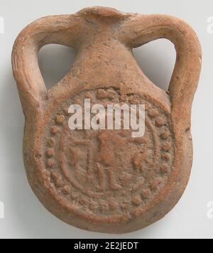 Pilgrim Flask, Coptic, 4th-7th century.