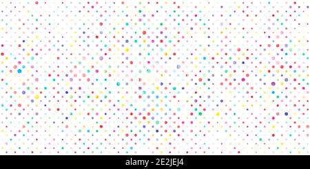 Colorful Hand drawn abstract background Polka dot pattern Dotwork Stock Photo