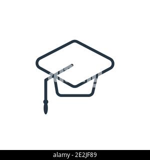Unemployed outline vector icon. Thin line black unemployed icon, flat vector simple element illustration from editable insurance concept isolated on w Stock Vector