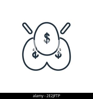 Business incubator outline vector icon. Thin line black business incubator icon, flat vector simple element illustration from editable general concept Stock Vector