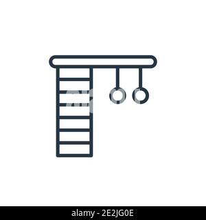 Parallel bars icon. Outline parallel bars vector icon for web design ...