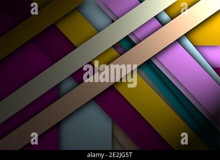 colorful bright geometric beautiful abstract contrast background Stock Photo