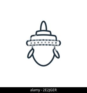 Saraswati outline vector icon. Thin line black saraswati icon, flat vector simple element illustration from editable india concept isolated stroke on Stock Vector