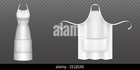 Flat white apron with pocket vector template design Stock Vector Image &  Art - Alamy