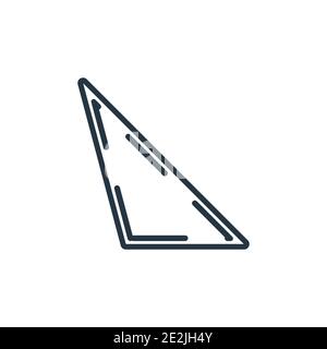 Simple triangle icon. Figure. Editable vector Stock Vector Image & Art ...
