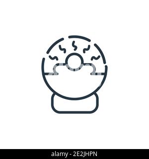 Solarium outline vector icon. Thin line black solarium icon, flat vector simple element illustration from editable general concept isolated stroke on Stock Vector