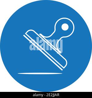 Stamp logo Icon Flat vector illustration design template Stock Vector