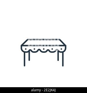 Dinner Table icon from interior collection. Simple line element Dinner ...