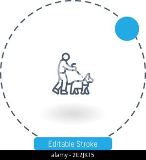 blind vector icon editable stroke outline icons for web and mobile Stock Vector