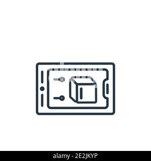 Ar presentation outline vector icon. Thin line black ar presentation icon, flat vector simple element illustration from editable general concept isola Stock Vector