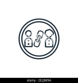 Affiliate link outline vector icon. Thin line black affiliate link icon, flat vector simple element illustration from editable general concept isolate Stock Vector