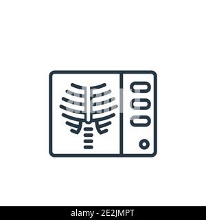Radiography icon. Simple element from medical services collection ...