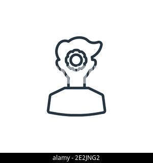 User behavior outline vector icon. Thin line black user behavior icon, flat vector simple element illustration from editable general concept isolated Stock Vector