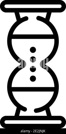 Business collaboration hourglass icon. Outline business collaboration hourglass vector icon for web design isolated on white background Stock Vector