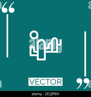 desert vector icon Linear icon. Editable stroked line Stock Vector