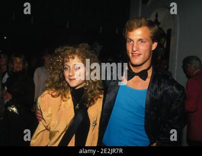 Carol Kane and Woody Harrelson attending 'Party for Cheers and Family Ties' on September 25, 1986 at Chasen's Restaurant in Beverly Hills, California. Credit: Ralph Dominguez/MediaPunch Stock Photo