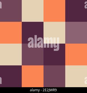 An abstract retro square checkered pattern background image. Stock Vector